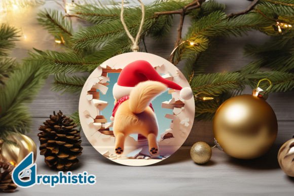 3D Dog Christmas Ornament Back 39 Review for Illustrations