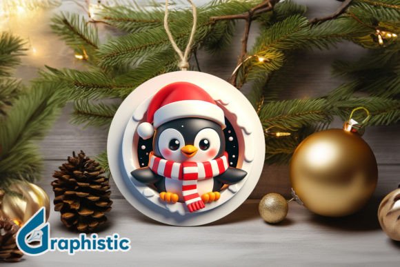 3D Penguin Ornament 98: A Crafter's Review of Illustrations