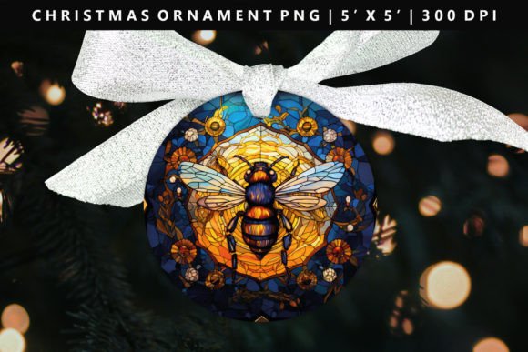 Bee Christmas Ornament Design: Fresh Illustrations