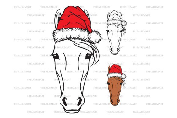 Christmas Horse Head with Santa Hat: A Designer's Review