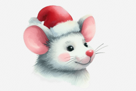 Christmas Mouse PNG: Festive Illustrations for Design
