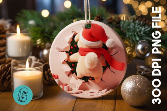 Cute Dog Christmas Ornament Back 33: Illustrations Review