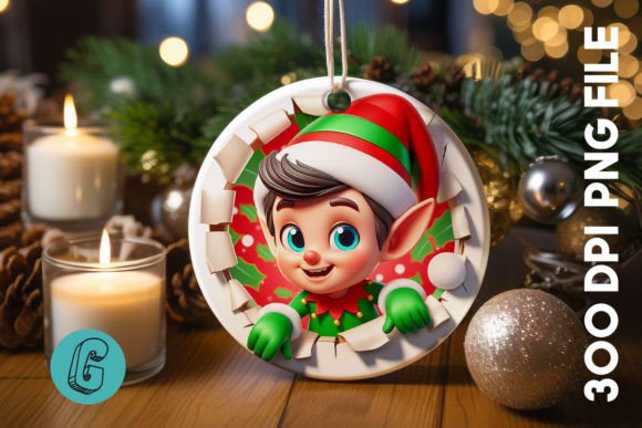 Cute ELF Christmas Ornament F 122: A Seller's Review