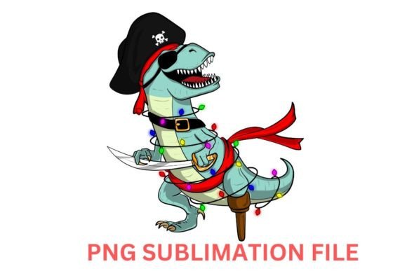 Dinosaur Pirate Christmas PNG: A Designer's Review