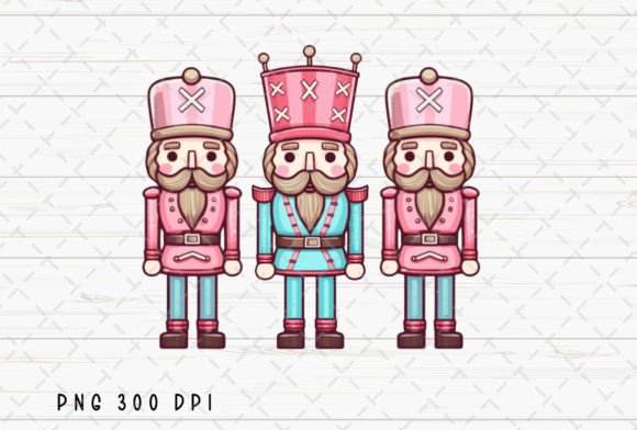 Pink Nutcracker Friends: Festive Illustrations