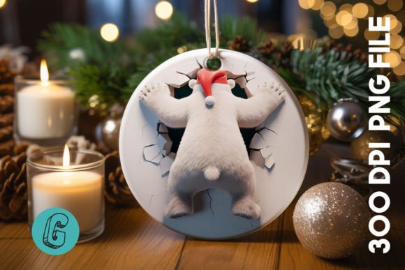 Polar Bear Christmas Ornament B 105: Illustrations Review