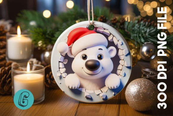Polar Bear Christmas Ornament F 116: A Review for Illustrations