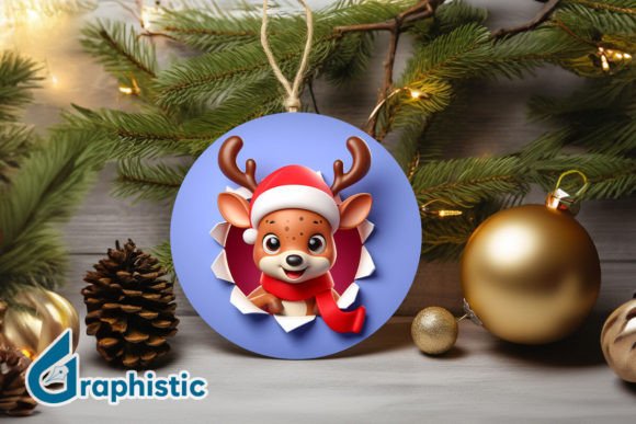 Reindeer 3D Christmas Ornament Front 26 Review: Top Illustrations