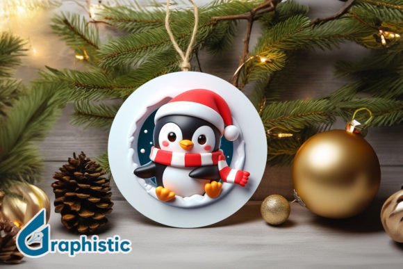 Review: 3D Penguin Christmas Ornament Front 84 for Holiday Stitching