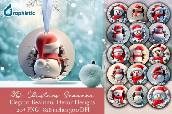 Review: Ornament 2-side Snowman Christmas Bundle