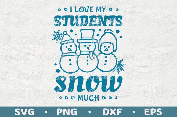 Review: Teacher Christmas, Love Student Snow Much Design