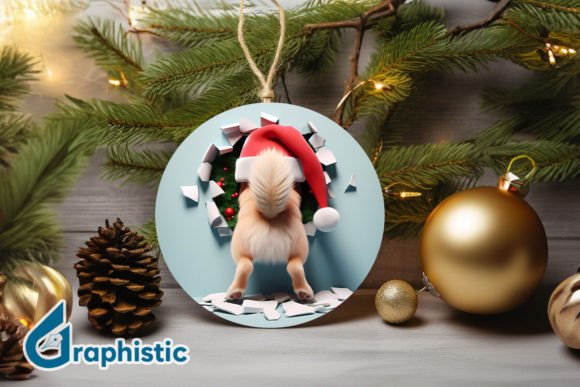 Reviewing 3D Dog Christmas Ornament Back 35 Illustrations