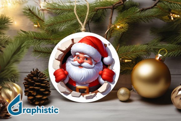 Reviewing 3D Santa Christmas Ornament Front 64 for Holiday Projects