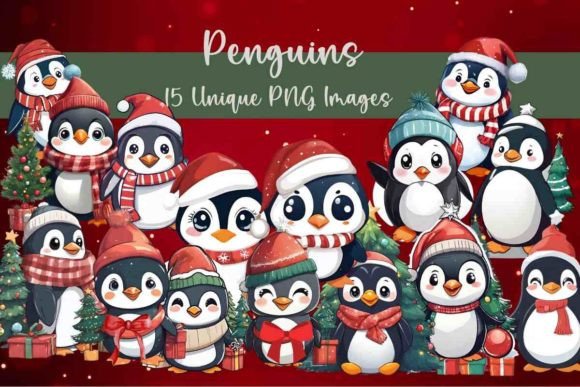 Reviewing Christmas Penguin PNG Files for Illustrations
