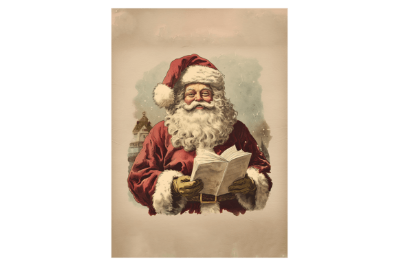 Santa Claus Christmas Card 3: Premium Illustrations
