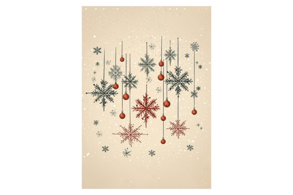 Snowflakes Christmas Card 6: Premium Illustrations