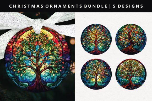 Tree Christmas Ornament Design: Perfect Illustrations